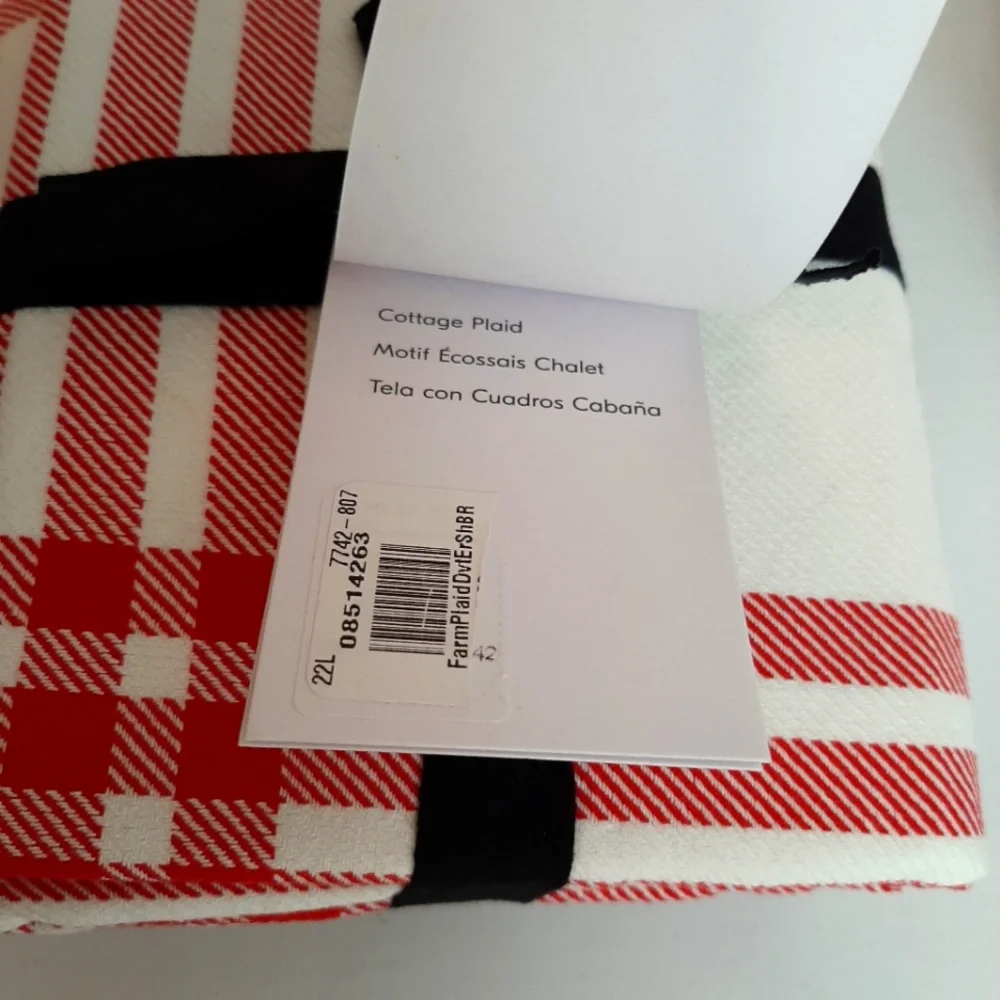 West Elm Farmhouse Plaid King Duvet Cover & Euro Shams